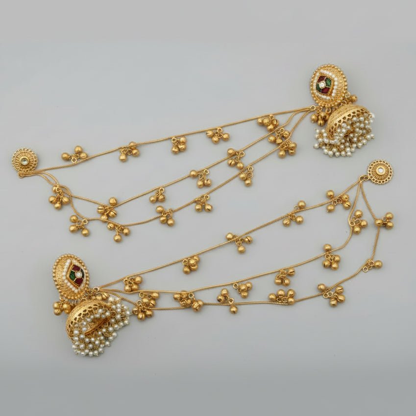 Aylin Chain Kashmiri Earrings