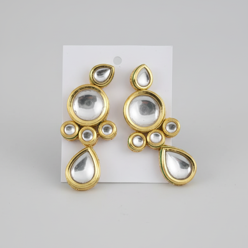 Reva Kundan Earrings