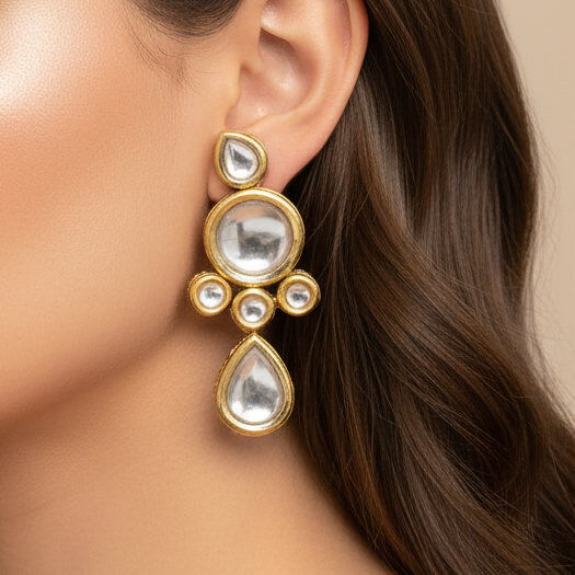 Reva Kundan Earrings