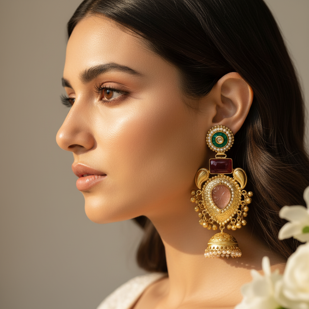 Rajsi Kashmiri Earrings