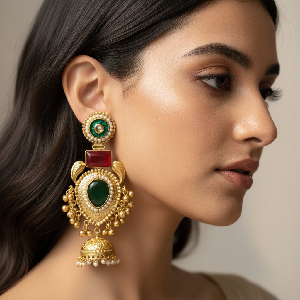 Rajsi Kashmiri Earrings