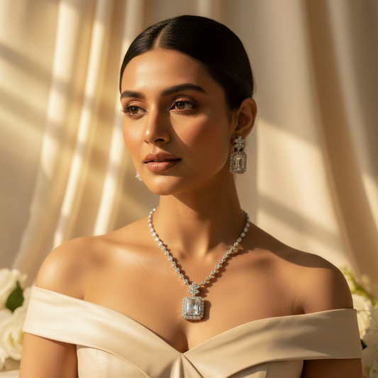 Evara AD Necklace (Silver)