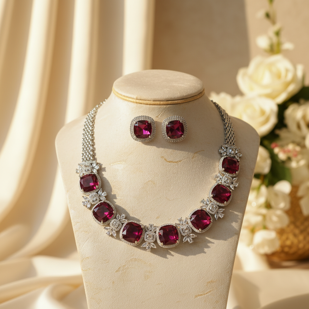Veya AD Necklace (Wine)