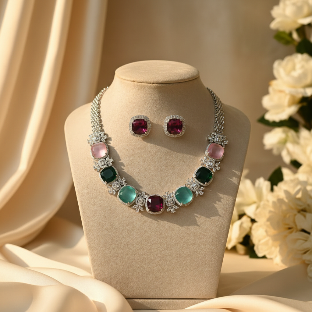 Veya AD Necklace (Multi-colour)