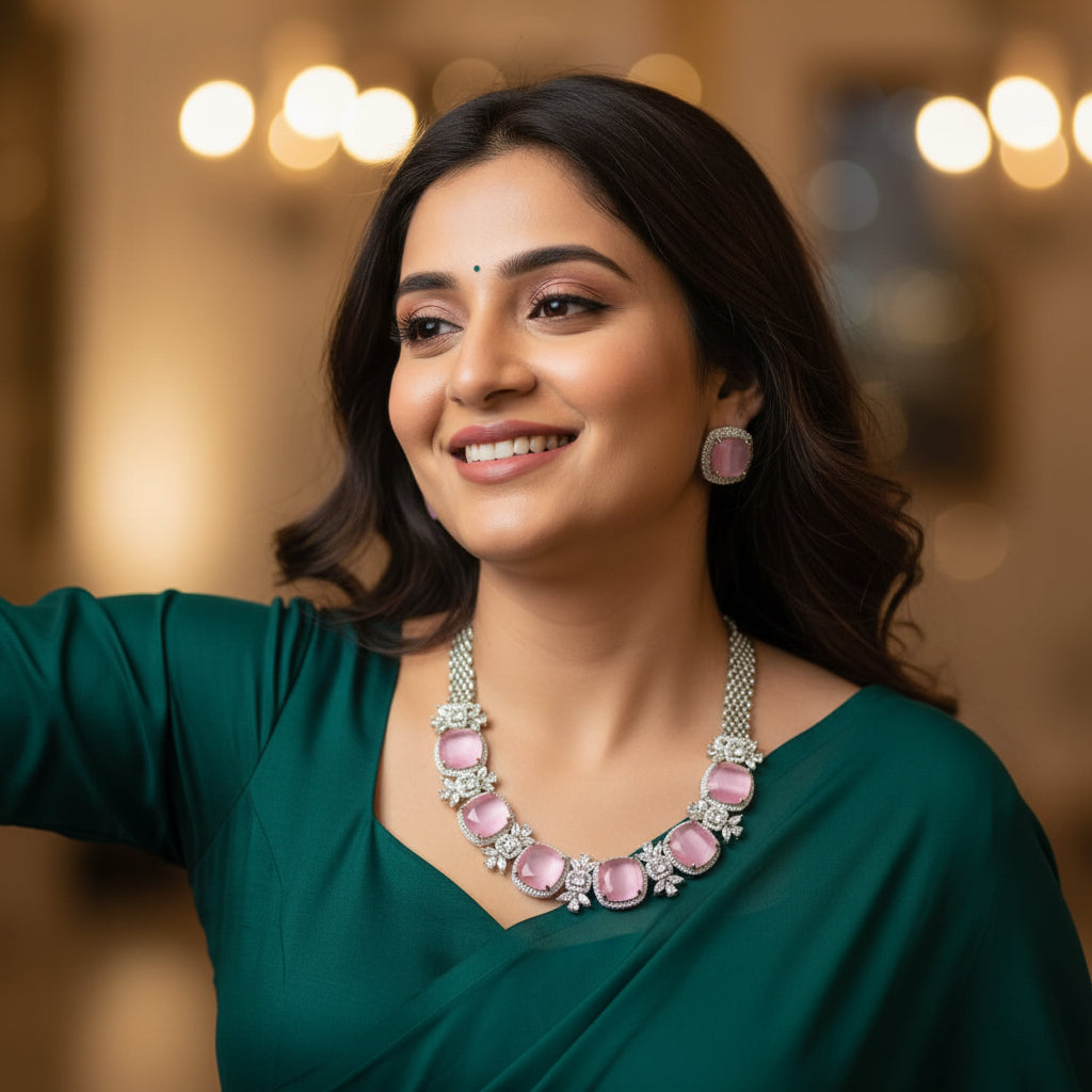 Veya AD Necklace (Pink)
