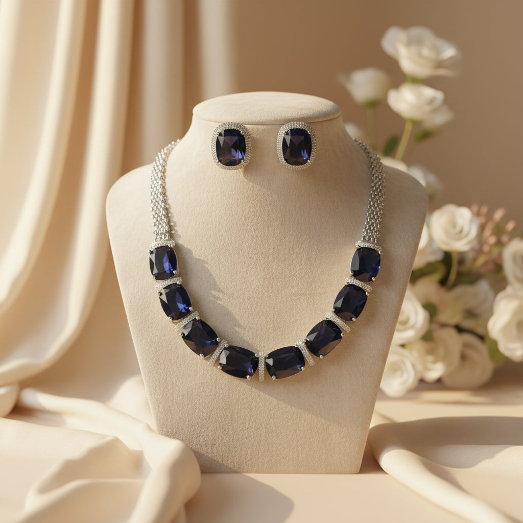Orra AD Necklace (Purple)