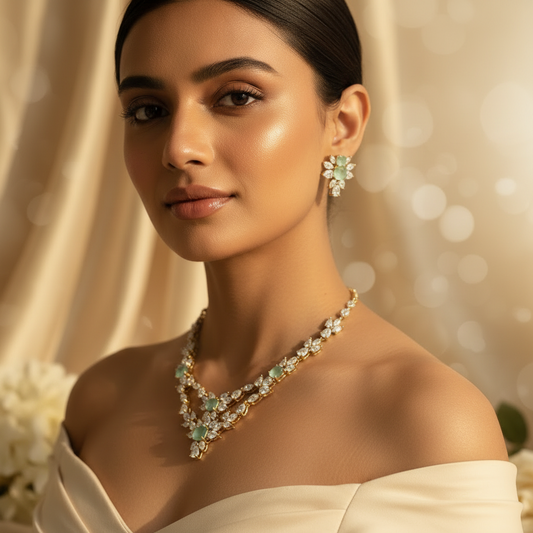 Ziva AD Necklace (Mint Green)