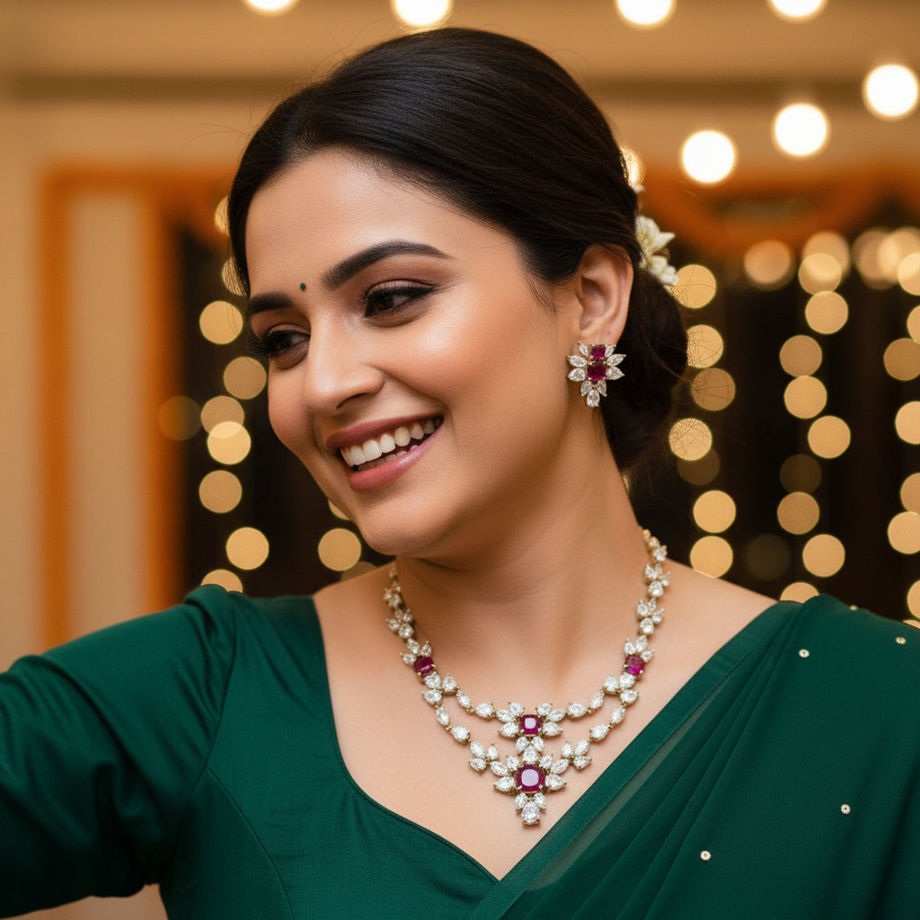 Ziva AD Necklace (Wine)