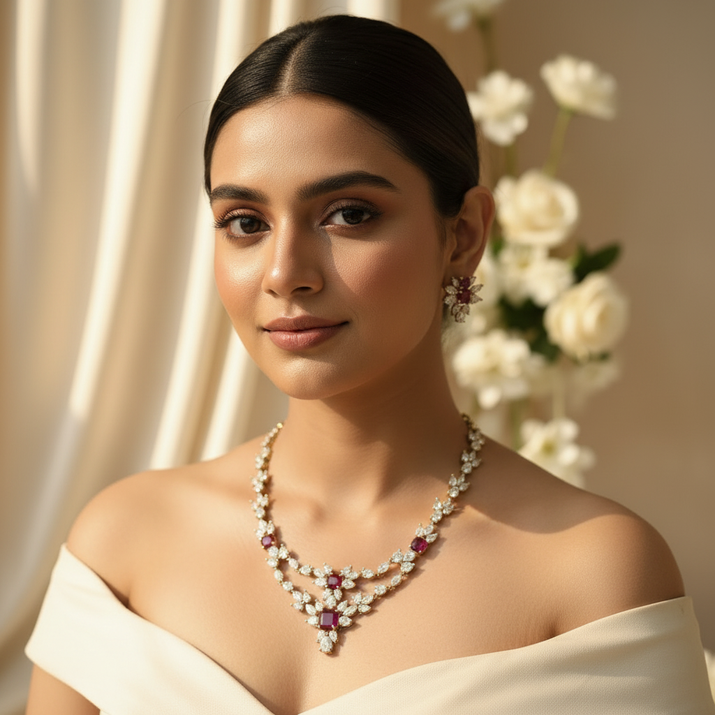 Ziva AD Necklace (Wine)
