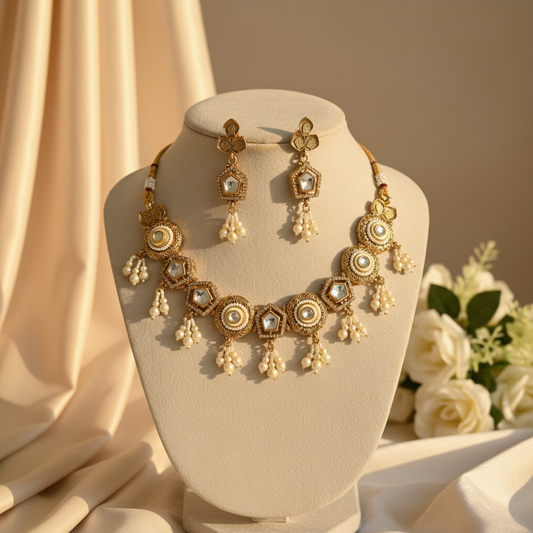 Zaria Chokar Necklace (White)