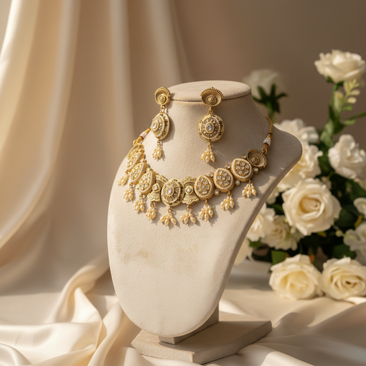 Leena Chokar Necklace (White)