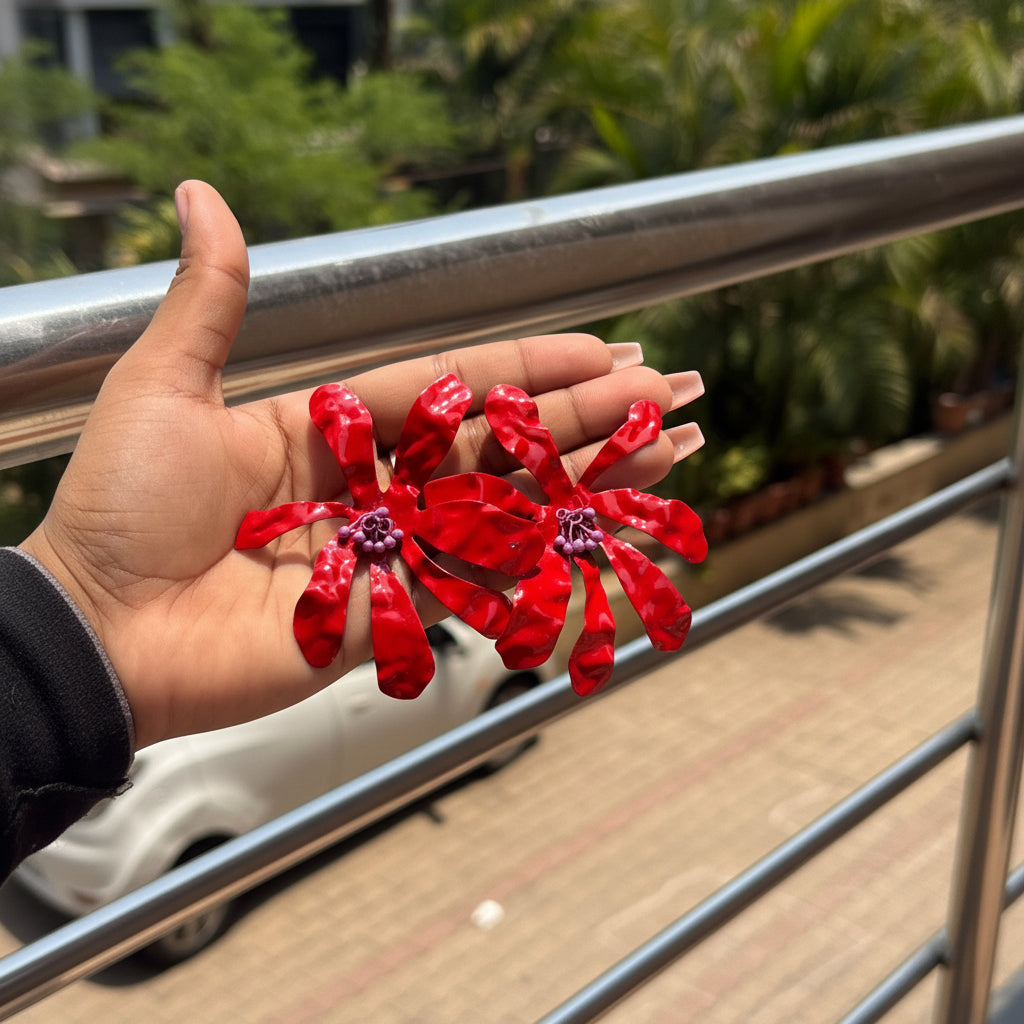 Roselle korean Earrings