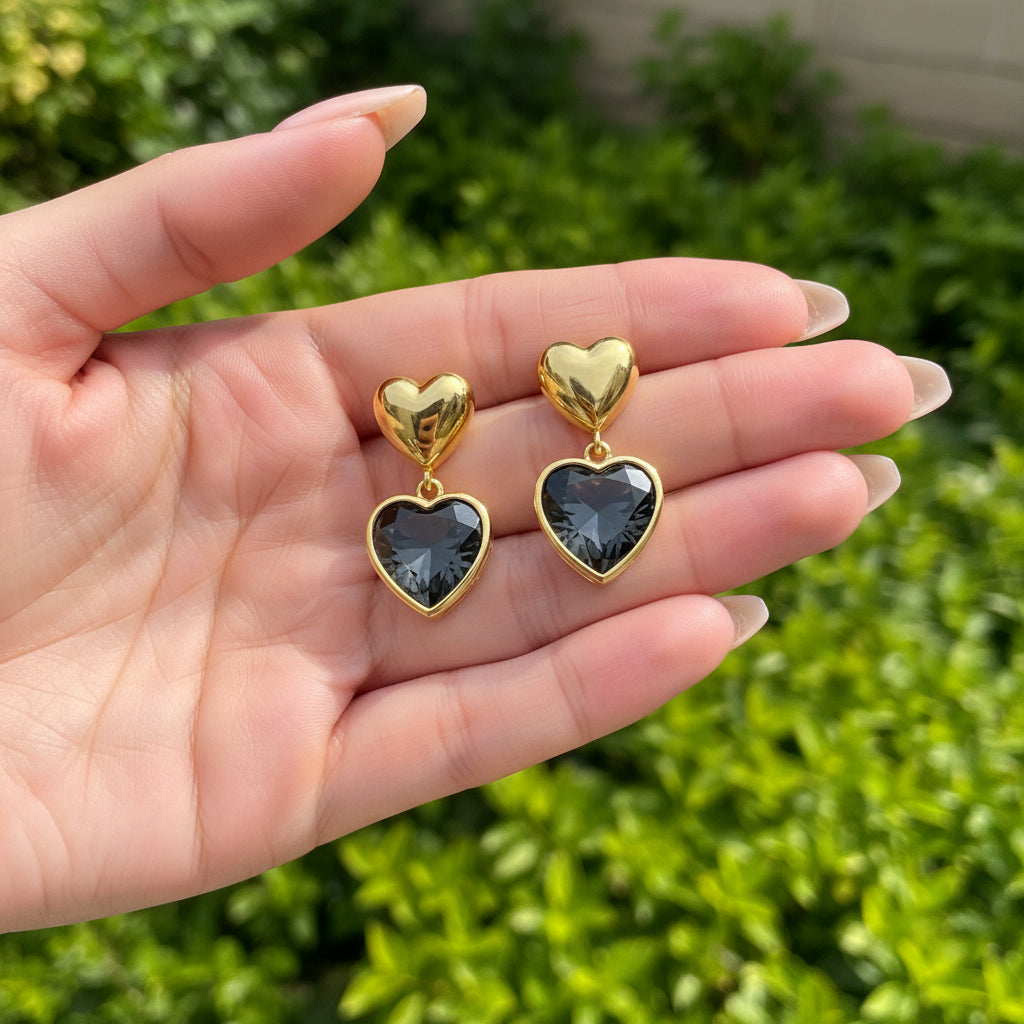 Sweet Heart Anti-tarnish Earrings