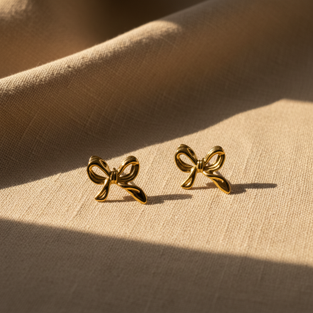 Bow Anti-tarnish Earrings