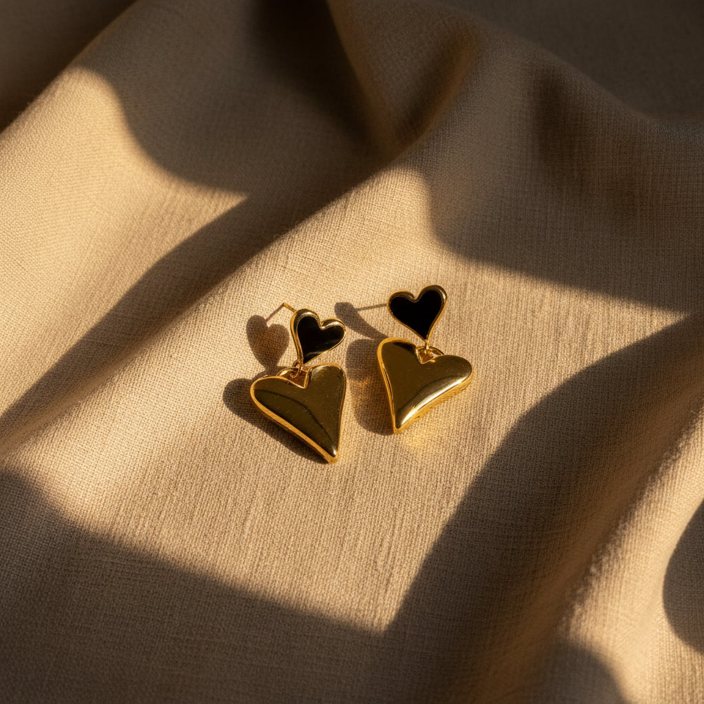 Heartline Anti-tarnish Earrings