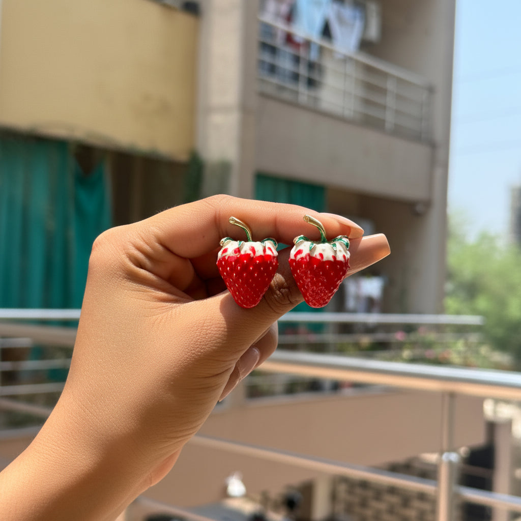 Cherry korean Earrings