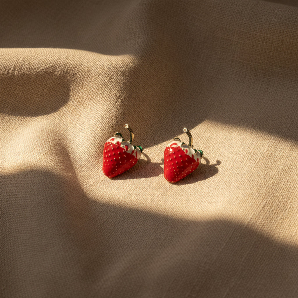 Cherry korean Earrings