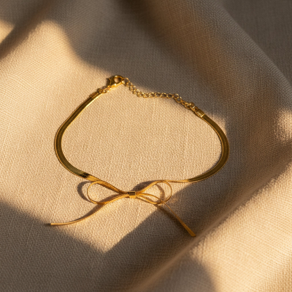 Bow Braclet (Golden)