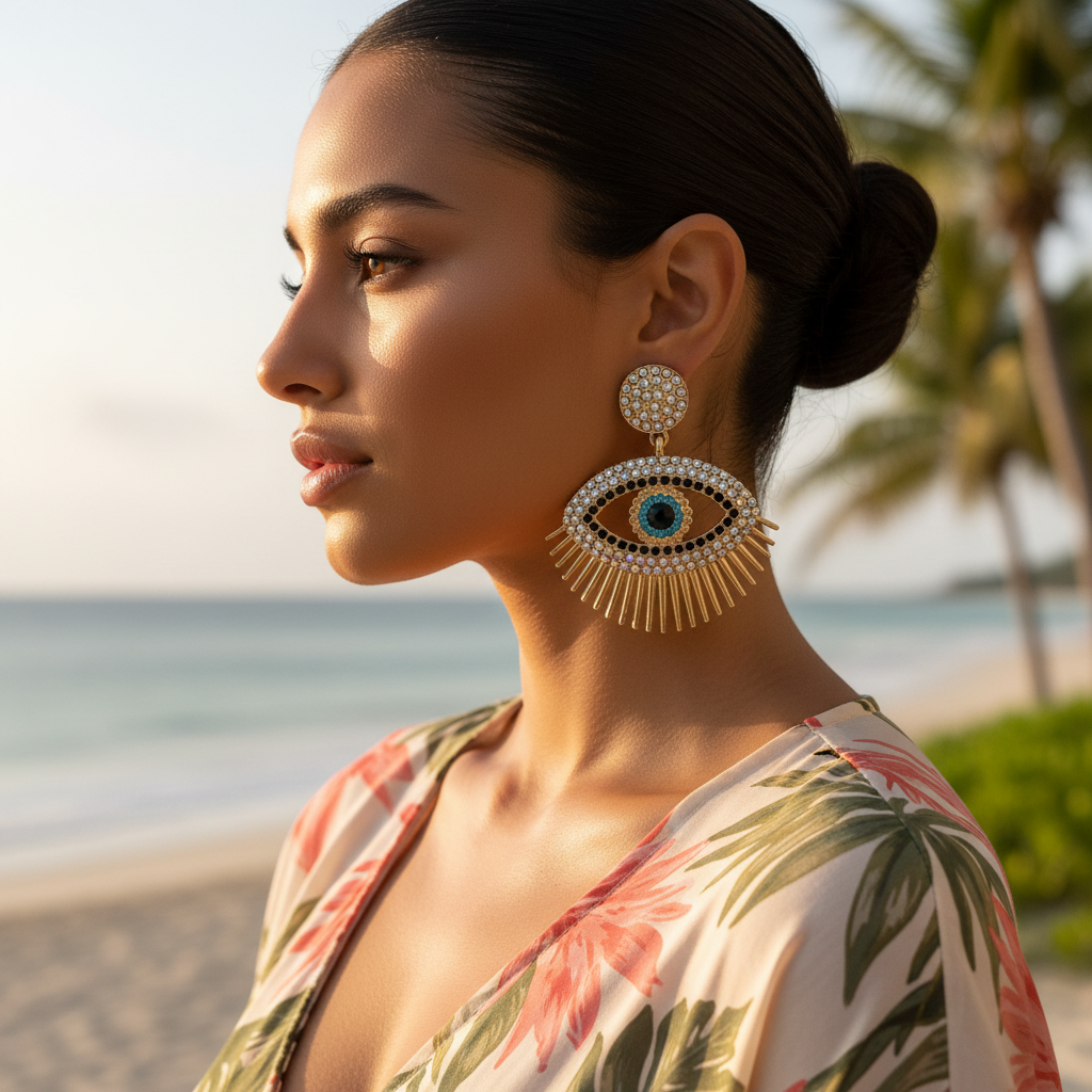 Evil Eye Luxe Earrings