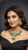 Ruhani Bridal Kundan Necklace (Green)