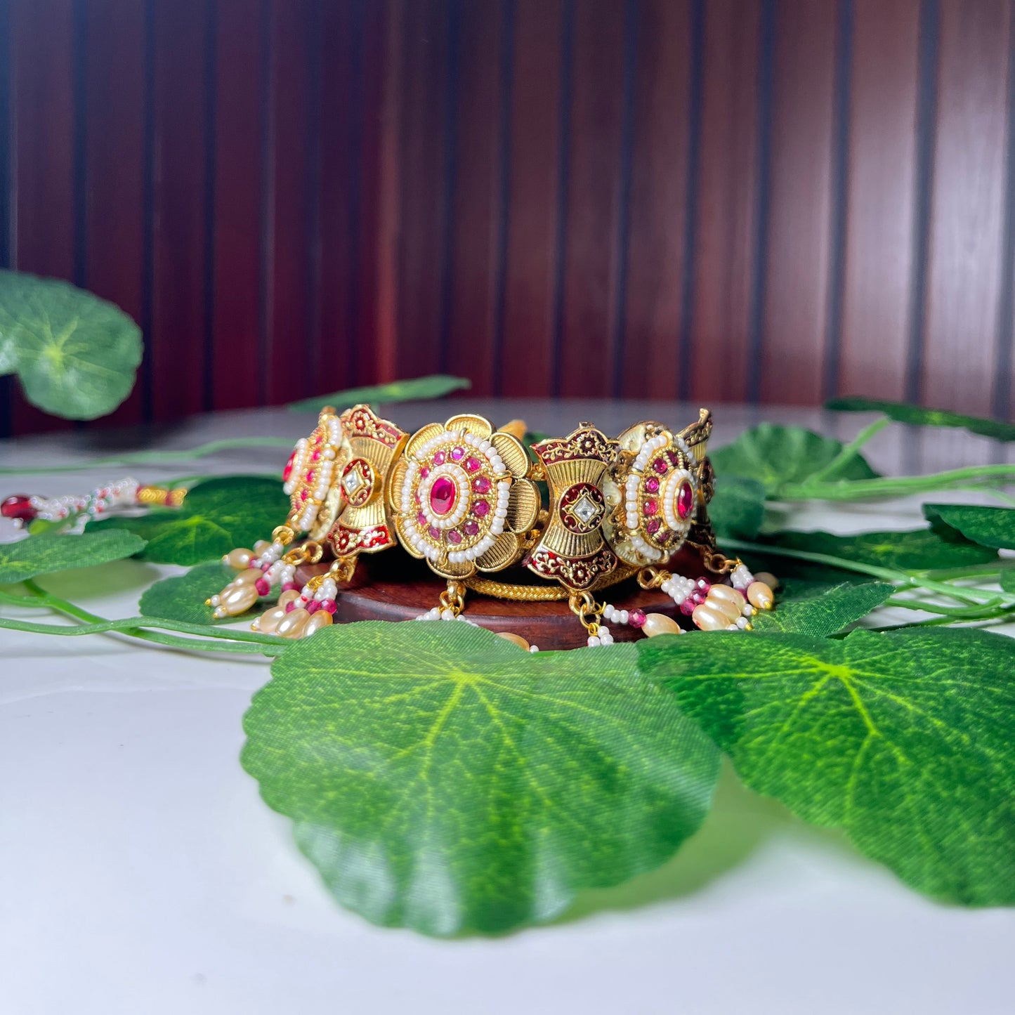 Samira Chokar Necklace (Pink)