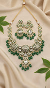 Ruhani Bridal Kundan Necklace (Green)