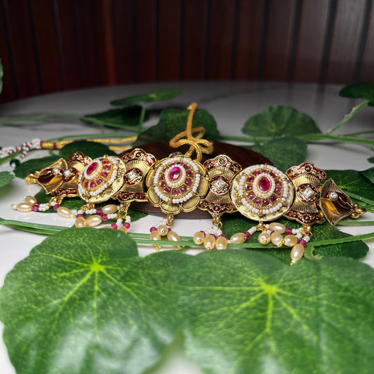 Samira Chokar Necklace (Pink)