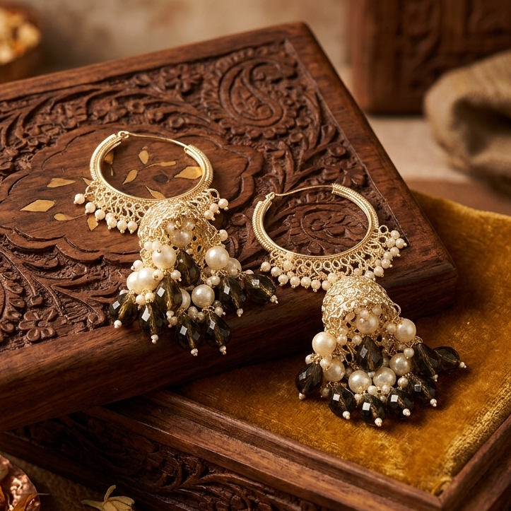 Rooh Chandbali (Mehndi Green)
