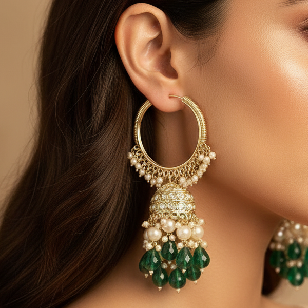 Rooh Chandbali (Green)