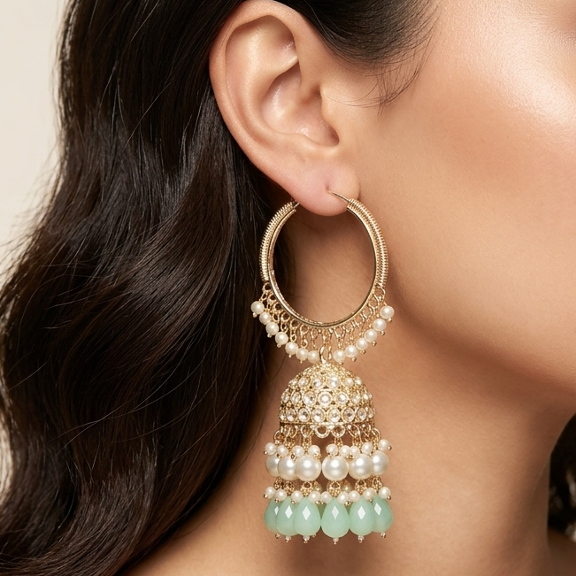 Rooh Chandbali (Light-Green)