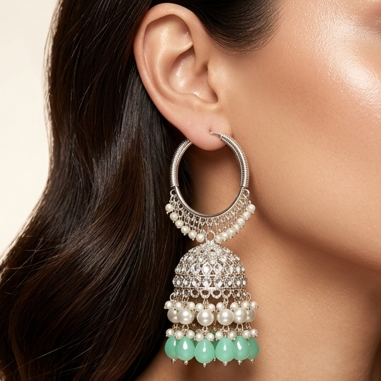 Rooh Chandbali (Mint-Green)