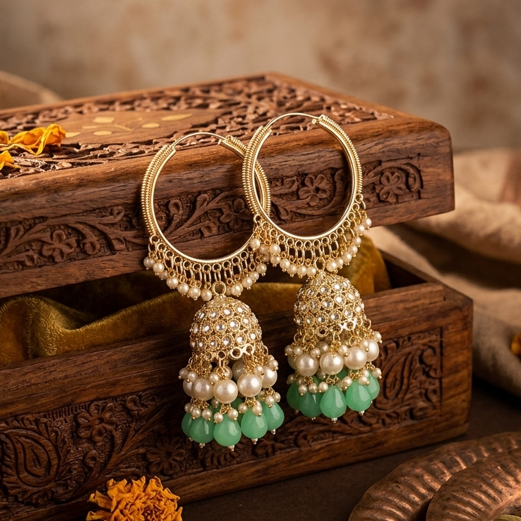Rooh Chandbali (Mint-Green)