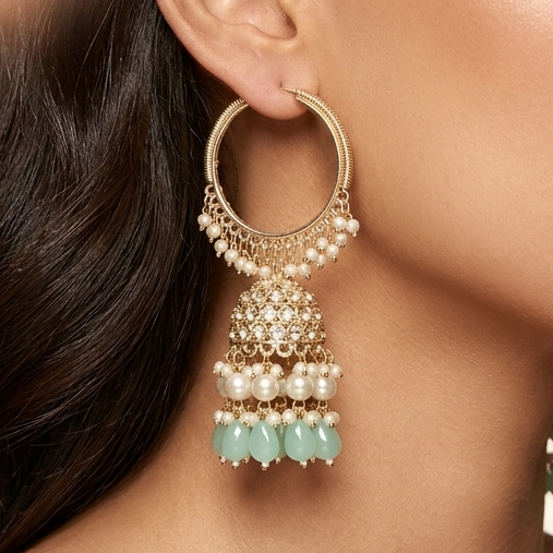 Rooh Chandbali (Sea Blue)