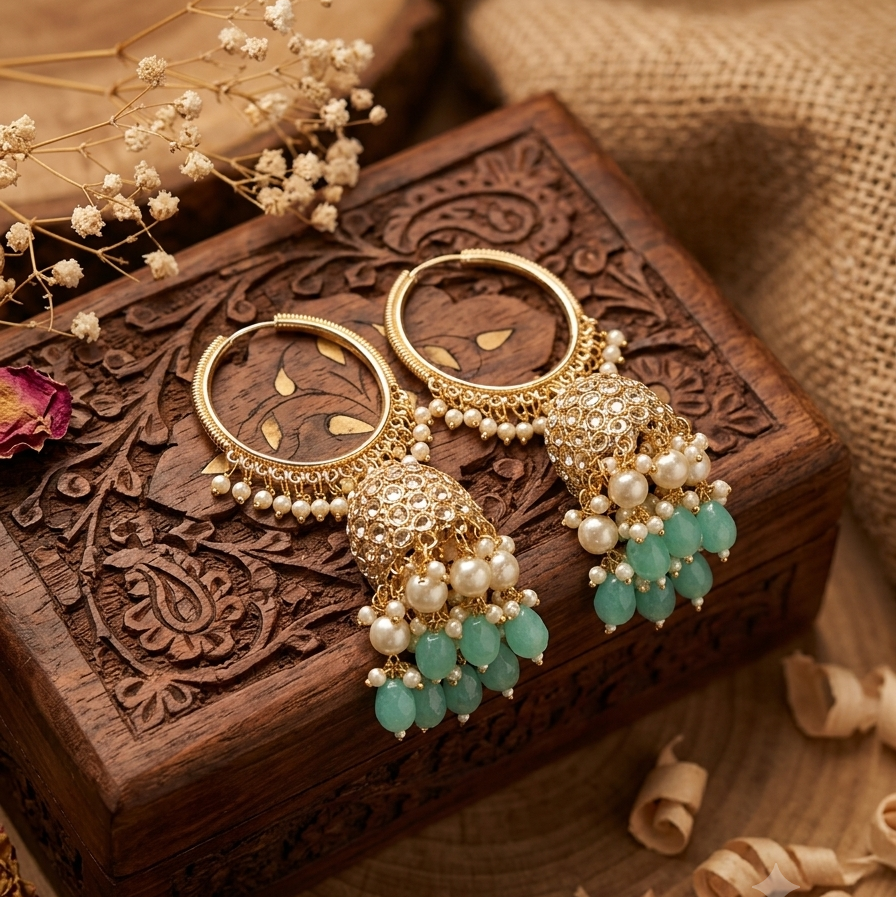 Rooh Chandbali (Sea Blue)