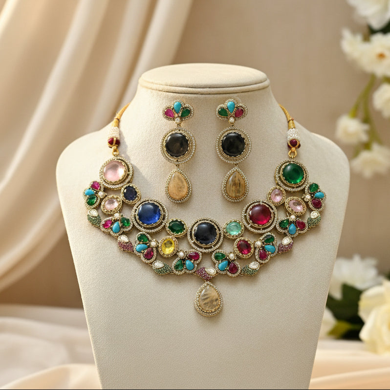 Riya Kundan Bridal Necklace Set