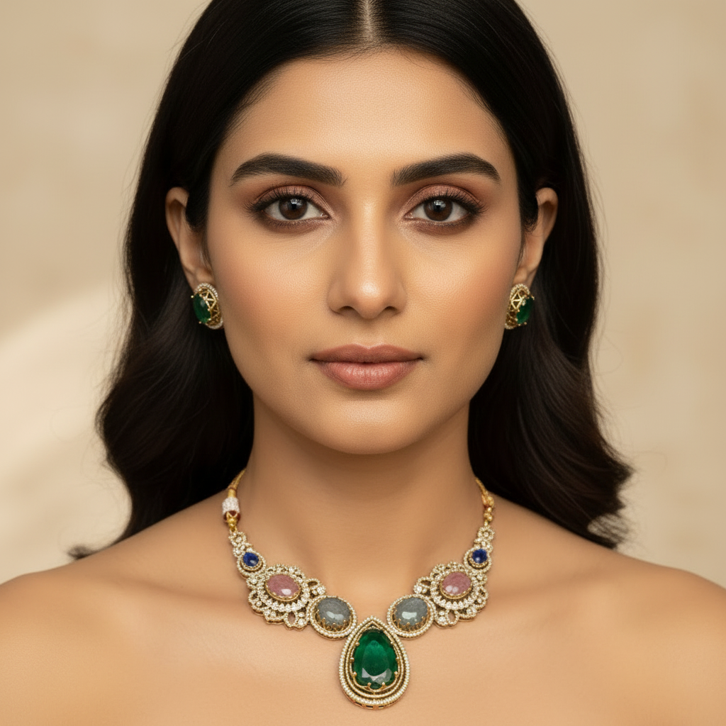 Seema Kundan Necklace Set