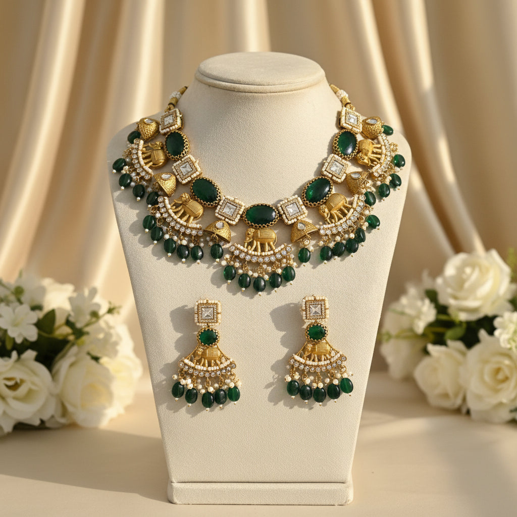 Gajraj Necklace Set