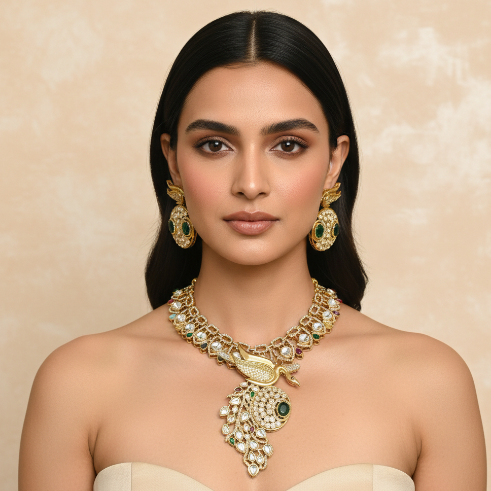 Bird Bridal Necklace Set