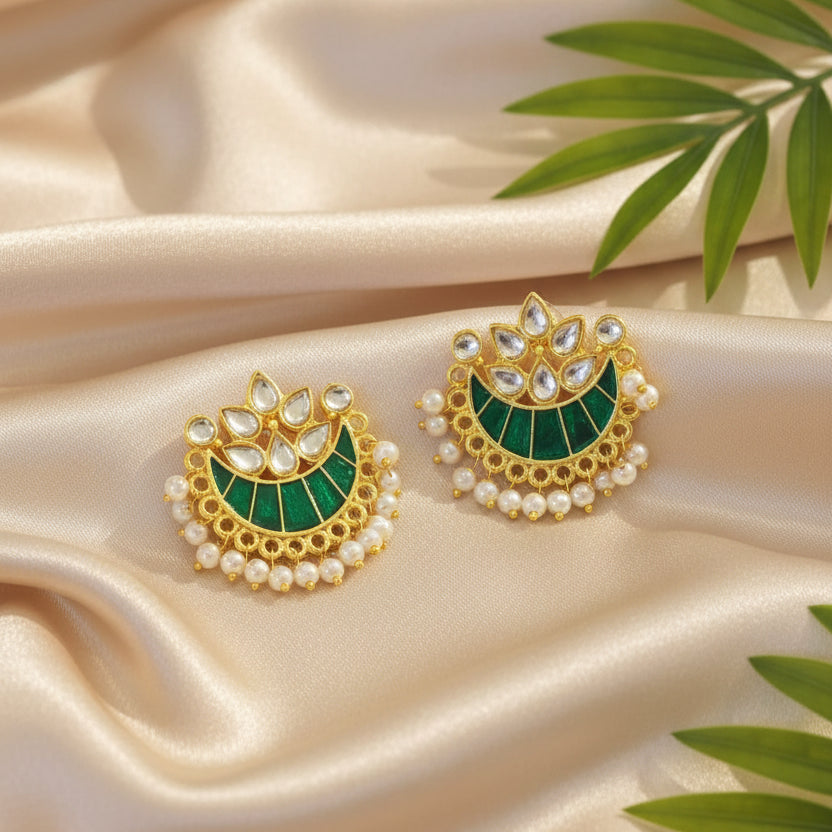 Chaand Earrings (Green)
