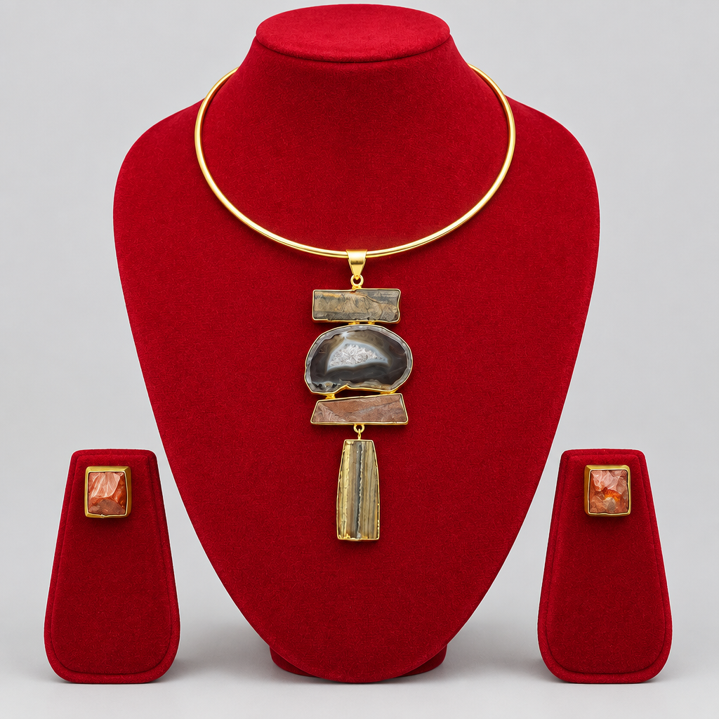 Slay Hasli Necklace Set (Multi-colour)