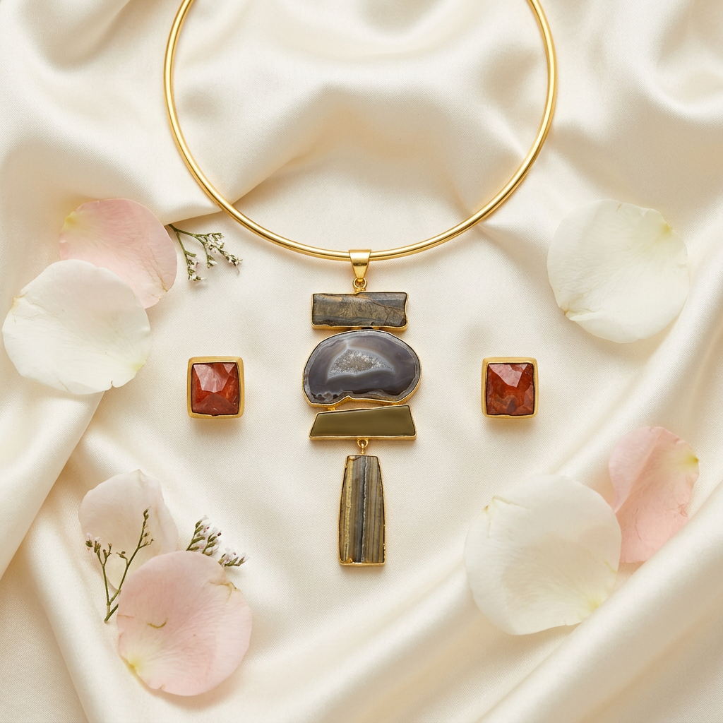 Slay Hasli Necklace Set (Multi-colour)