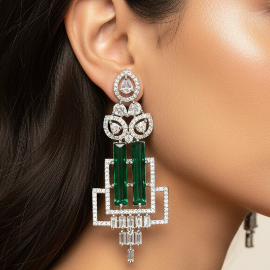 Empress AD Earrings (Green)
