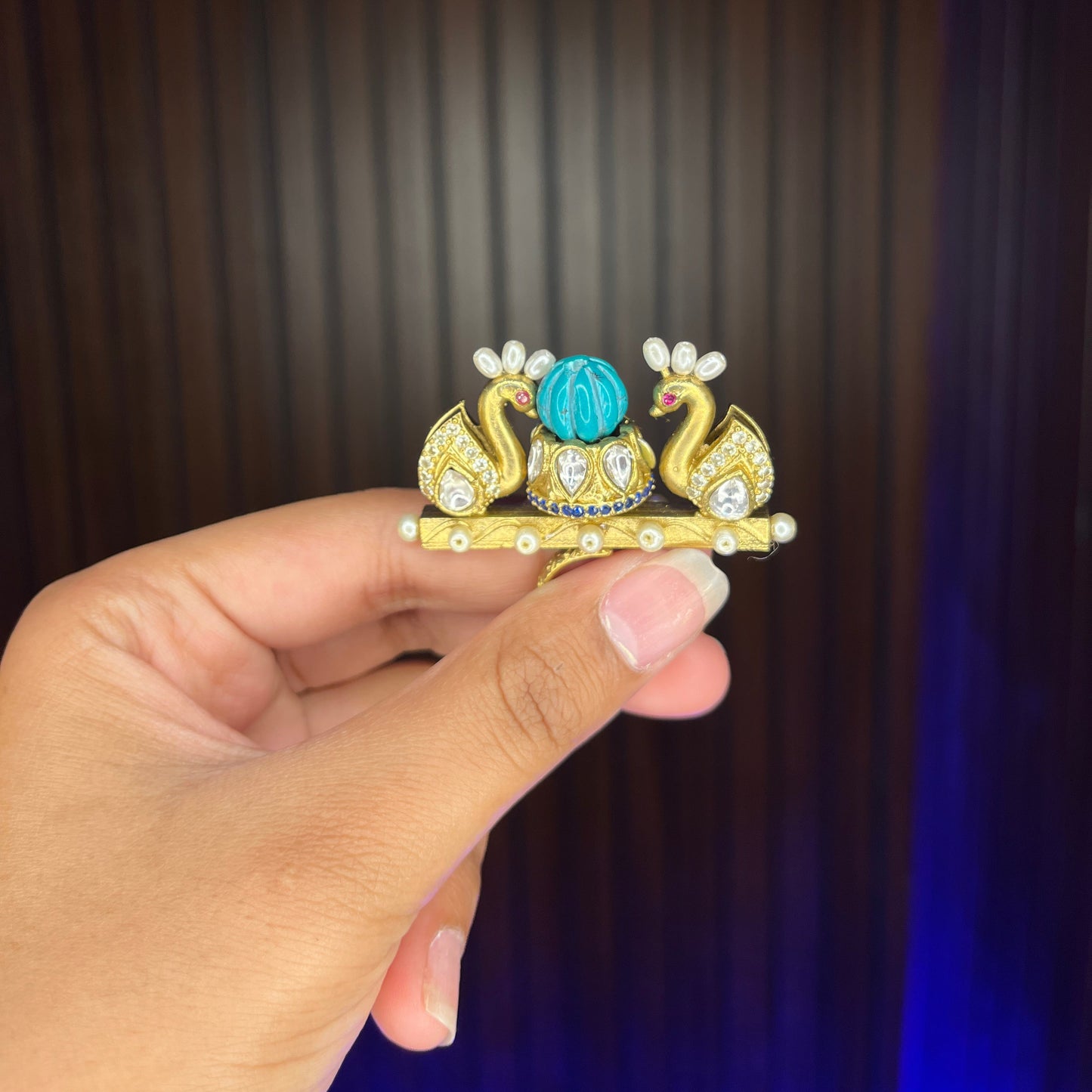 Mahi Adjustable Kashmiri Ring