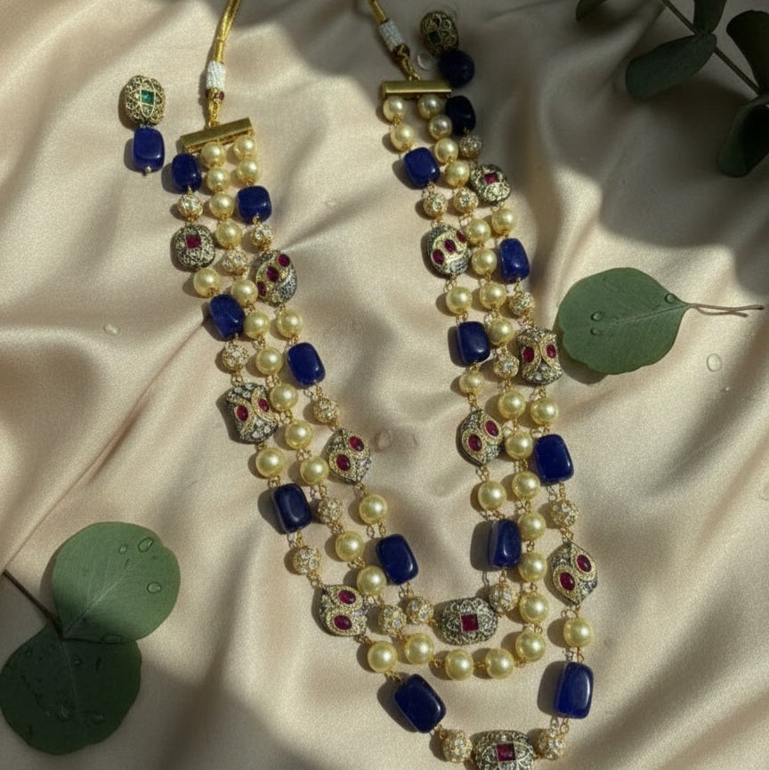 3 Tier Maharani Mala (Royal Blue)