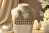 Mahi Kundan Earrings (Light-Green)