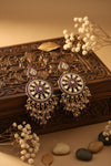 Aarohi Kundan Earrings (Purple)