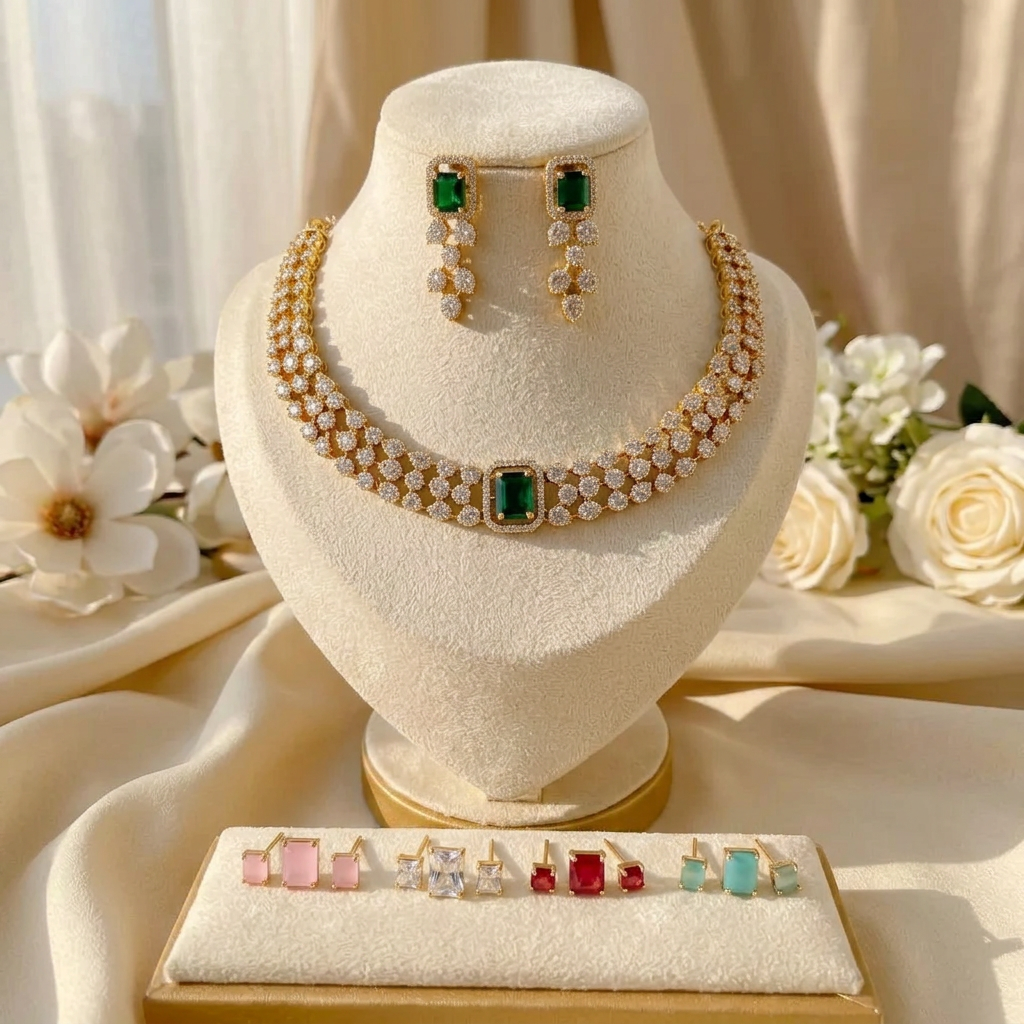 Rangoli Colour Changing Kundan Necklace