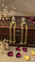 Nyra Kashmiri Earrings (Dark Green)