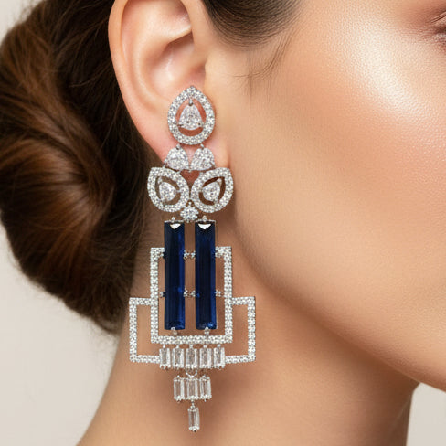 Empress AD Earrings (Blue)