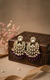 Diya Kundan Earrings (Purple)